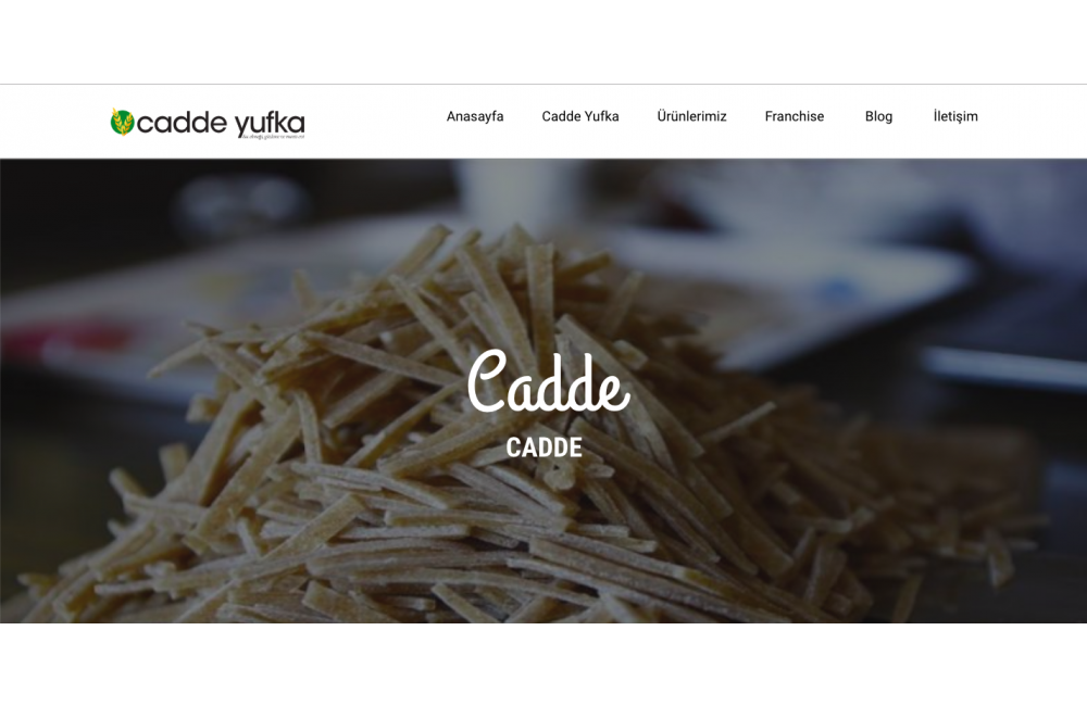 Cadde Yufka, Web Programla ekibimiz tarafından 5 iş günü içerisinde teslim edildi. Projemizde PHP, MYSQL, JQUERY, JAVASCRİPT, CSS3, HTML5 gibi yazılım tekn